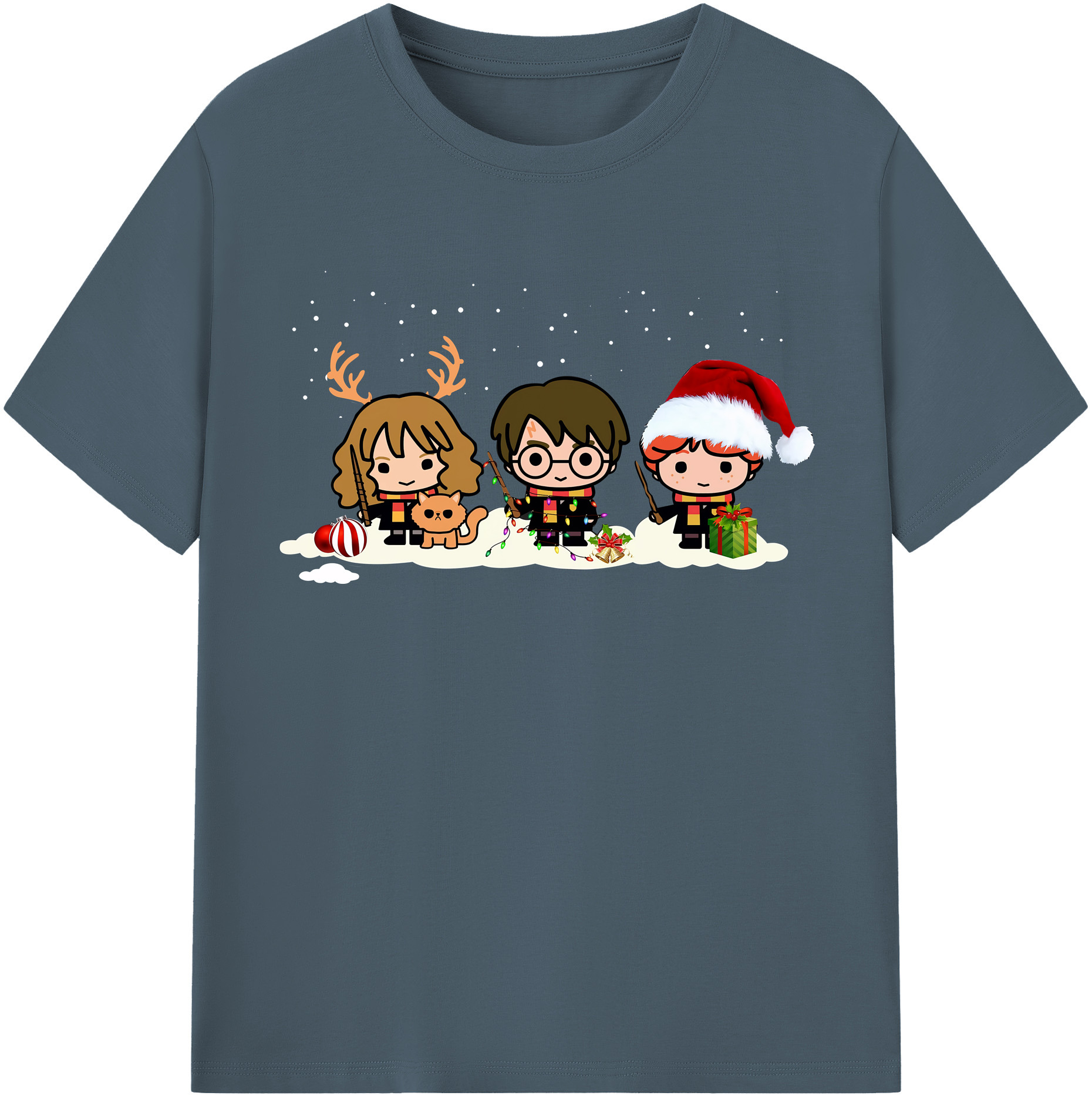（画像用） Harry Potter ハリー・ポッターシリーズ 綿100％半袖Tシャツ（フロントプリント）